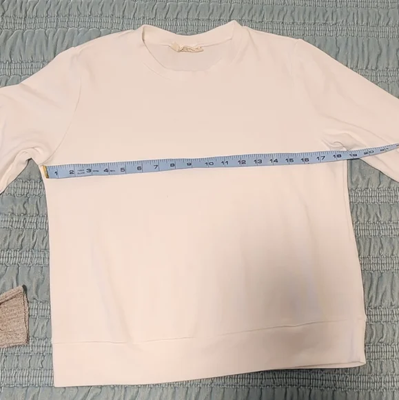 78 & Sunny White Crew Neck Sweatshirt Size Medium - Picture 4 of 7